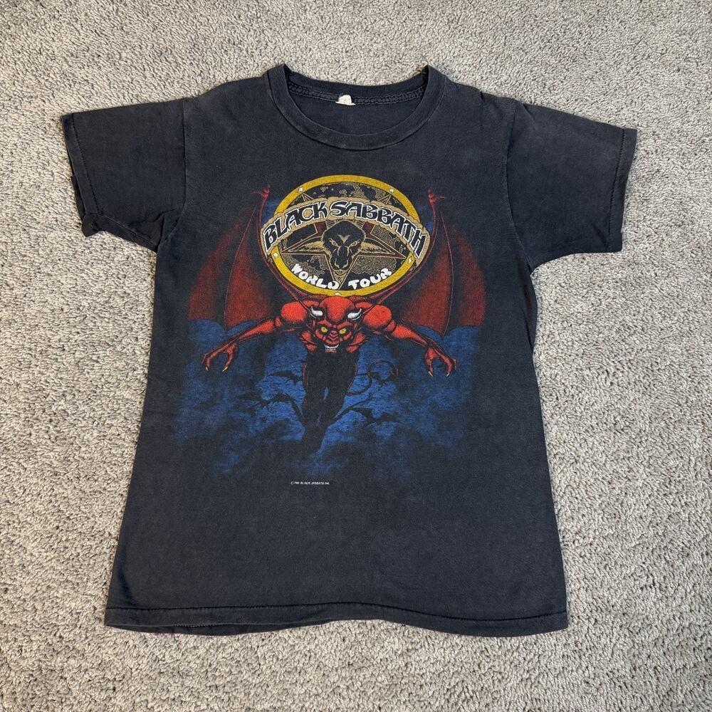 VTG 1981 Black Sabbath Mob Rules Tour Shirt Mens S Ozzy Osbourne 80s Concert